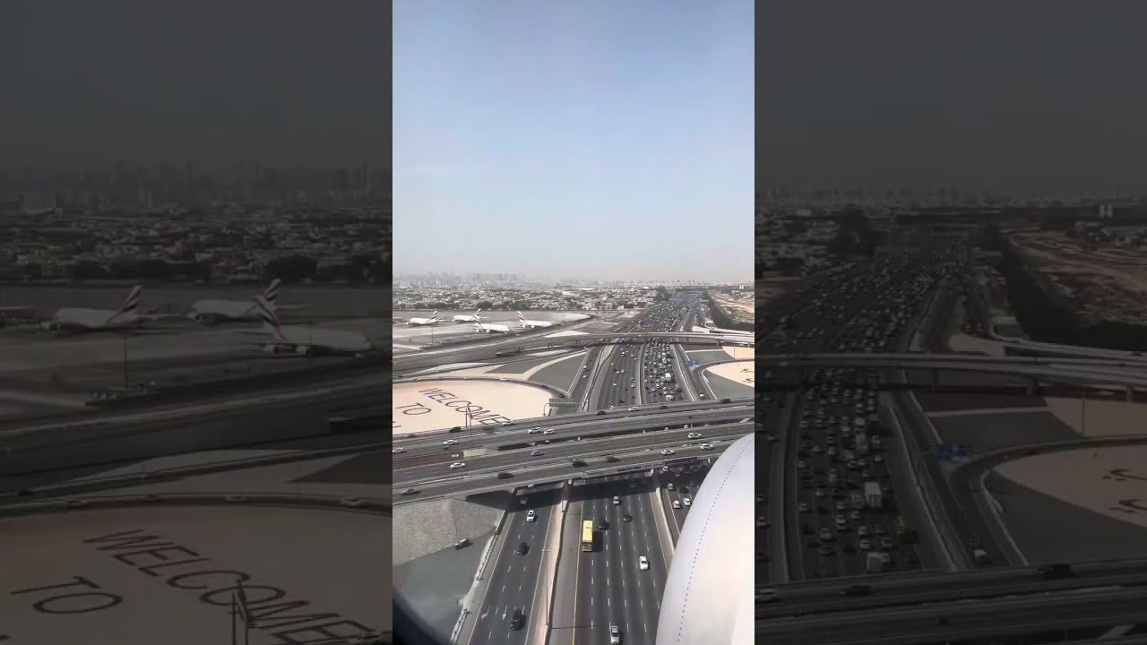 ПОСАДКА В АЭРОПОРТУ ДУБАЙ #авиаперелеты #aviation #travel #airport #landing 
