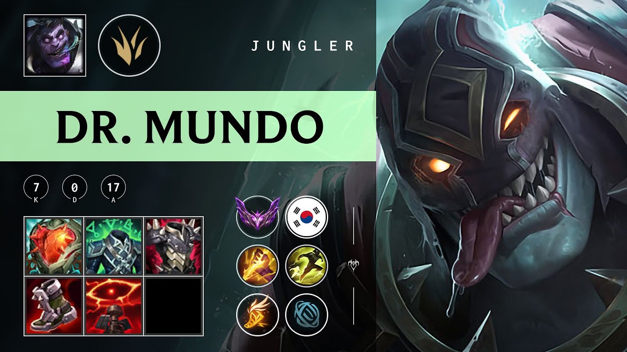 Dr. Mundo Jungle vs Qiyana - KR Master Patch 25.24