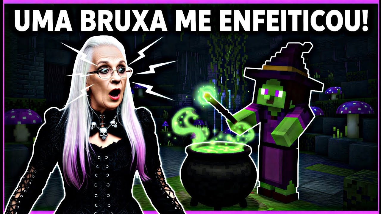 VOVÓ GÓTICA - CAP.5: VOVÓ JOGA MINECRAFT #02 | Uma Bruxa me Enfeitiçou!
