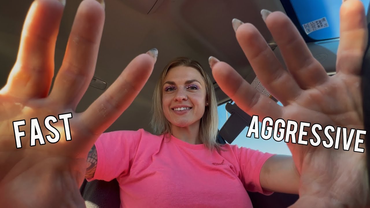 FAST & AGGRESSIVE ASMR IN THE CAR💥RANDOM LOFI TRIGGERS