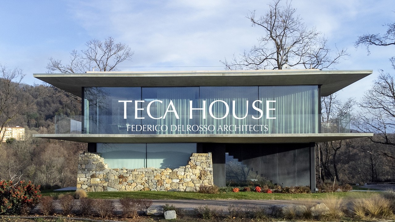 An Italian architect designs a concrete and glass house near Monte Rosa: Teca House (House Tour)