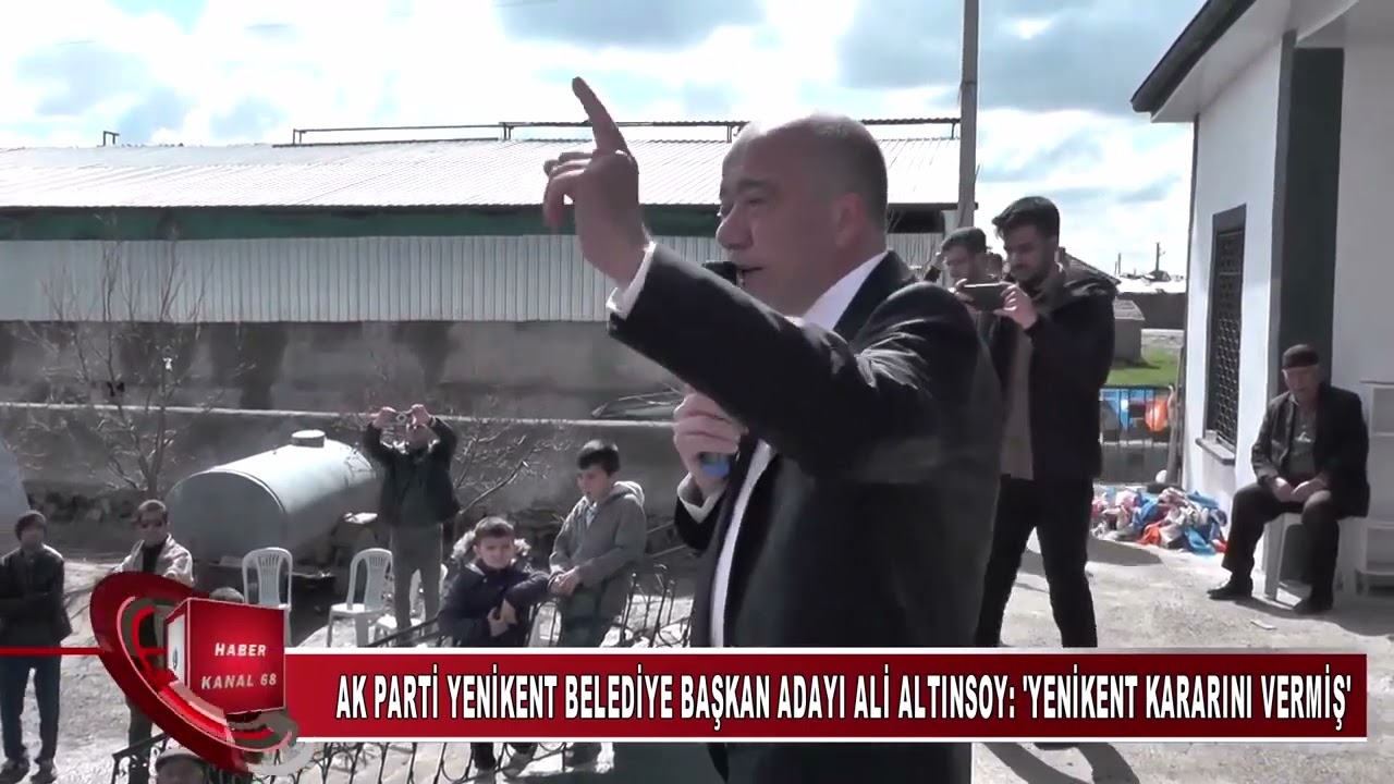Ak Parti Yenikent Belediye Başkan Adayı Ali ALTINSOY Yenikent Kararını Vermiş (KANAL 68 TV)
