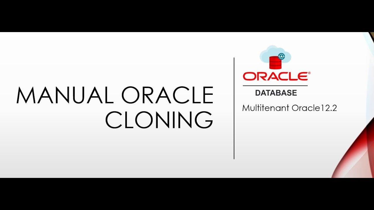 MANUAL CLONING ORACLE SOFTWARE (ORACLE 12c R2 MULTITENANT)