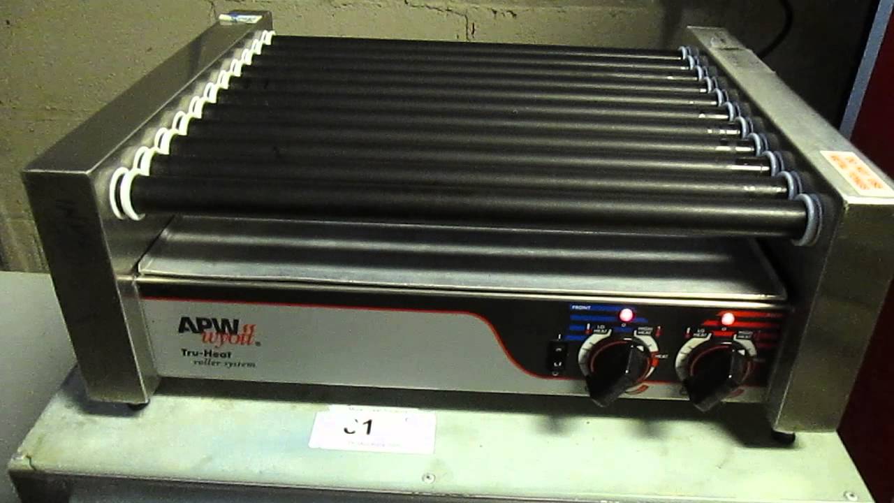 Hot Dog Roller Grill Working