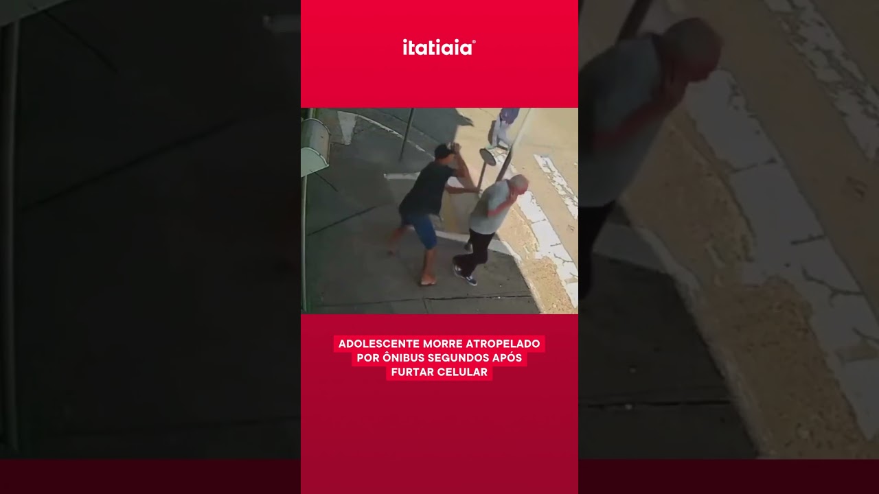 ADOLESCENTE MORRE ATROPELADO POR &Ocirc;NIBUS SEGUNDOS AP&Oacute;S FURTAR CELULAR