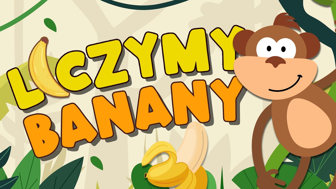 Piosenki dla dzieci 🍌 Małpka i banany | Liczymy do 10
