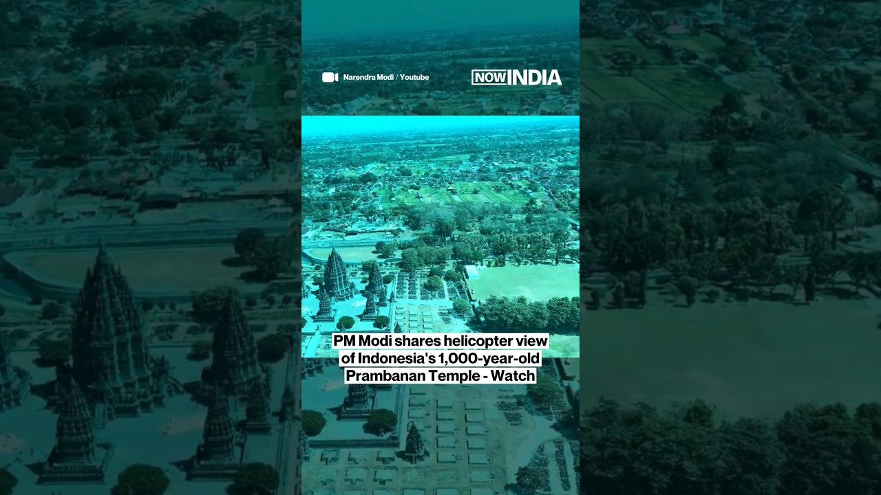 PM Modi Shares Stunning Aerial View of Indonesia's 1,000-Year-Old Hindu Temple | Watch