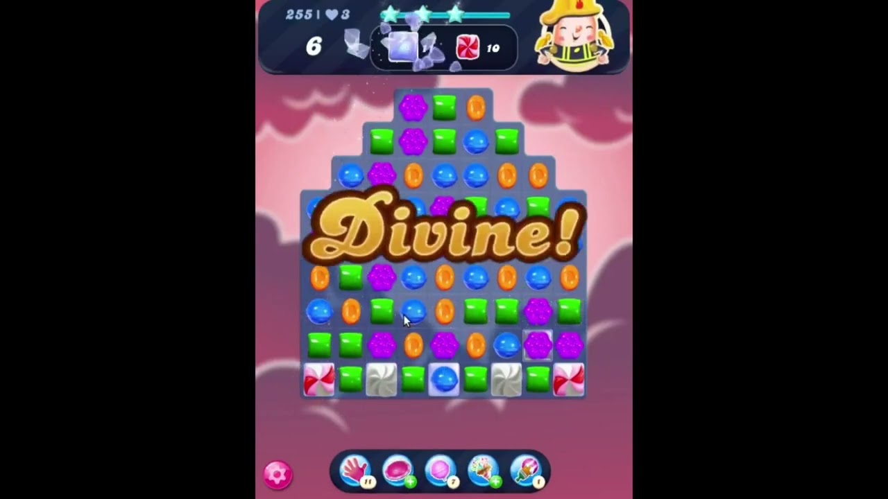 Candy Crush Saga Level 255 NO BOOSTERS