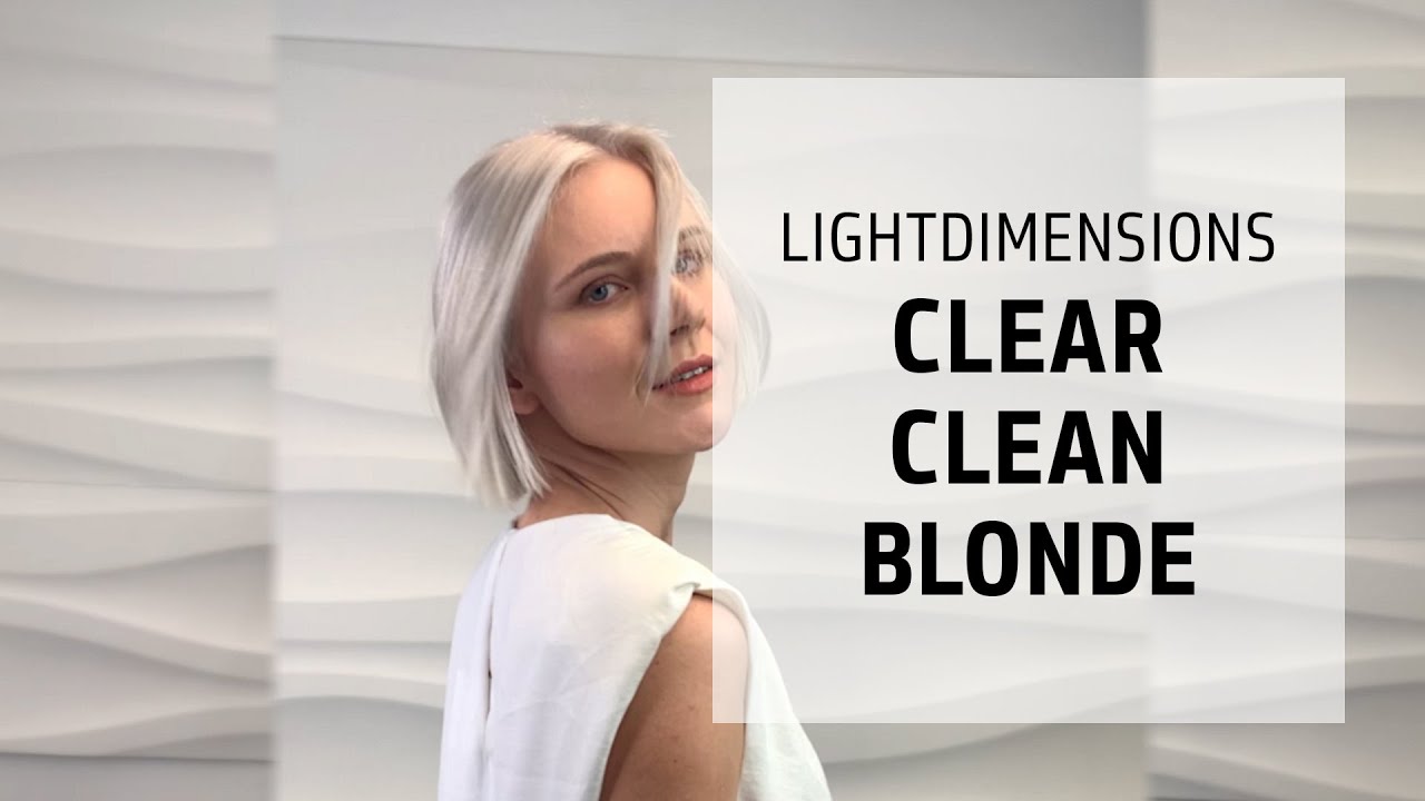 Clear Clean Blonde Lightening & Toning Tutorial | LightDimensions | Goldwell Education Plus