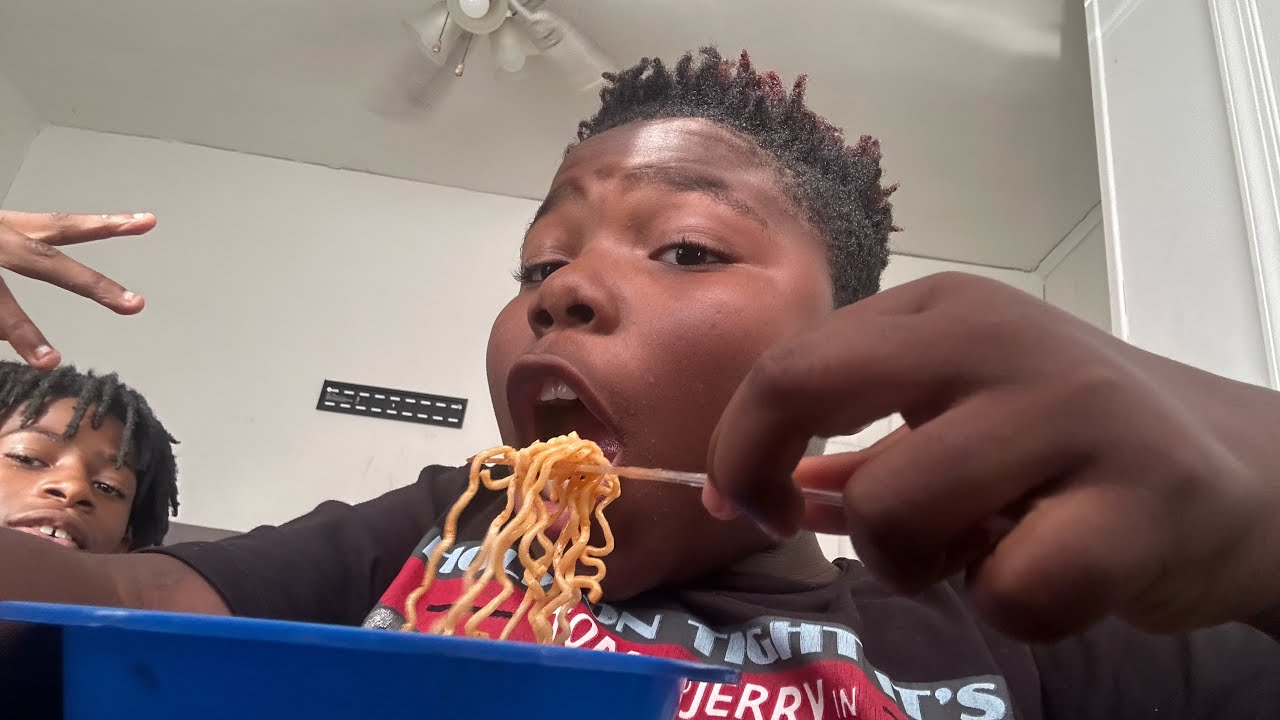 Hot noodles challenge 🥵￼