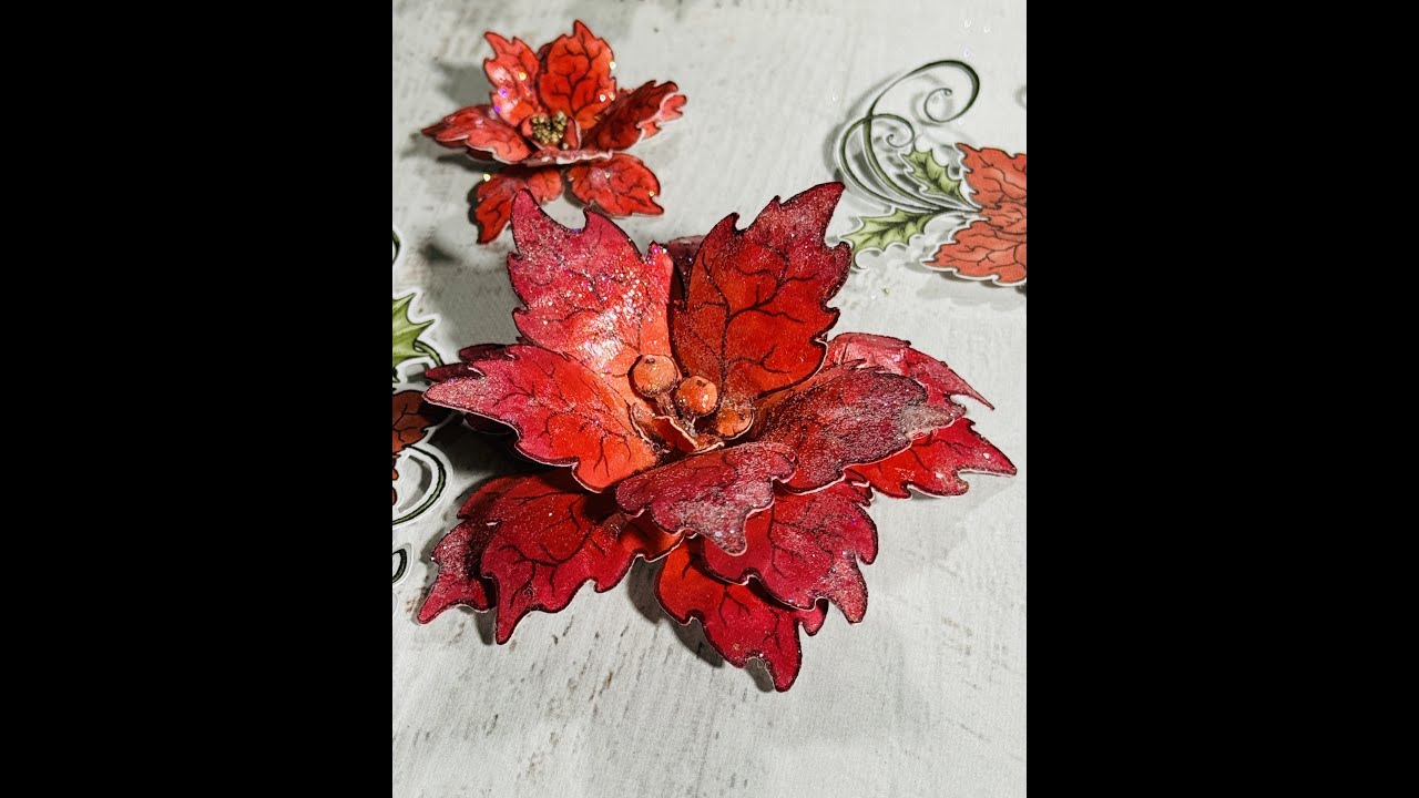 Discover how to create 3D Christmas Poinsettias