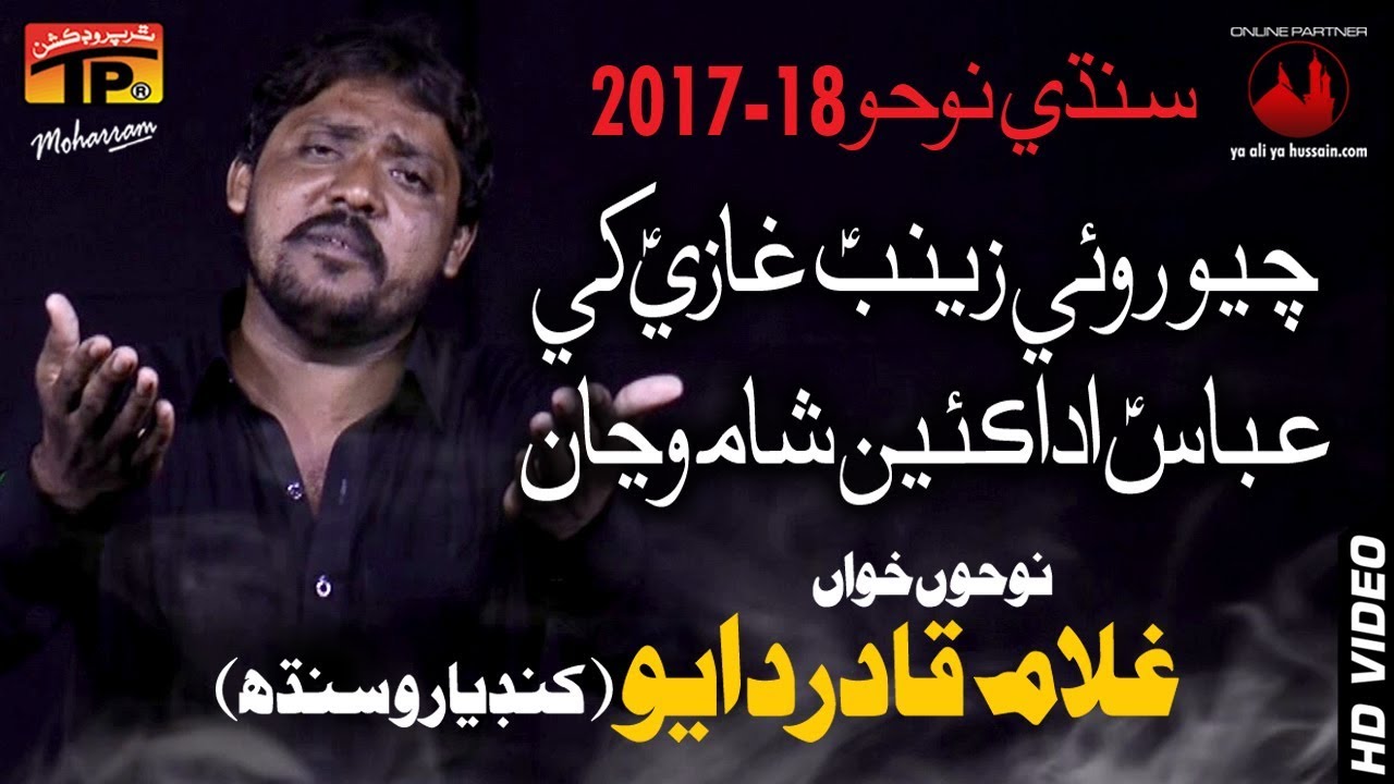 Cheyo Roiy Zainab - Ghulam Qadir Dayo - 2017-18 Noha - TP Muharram