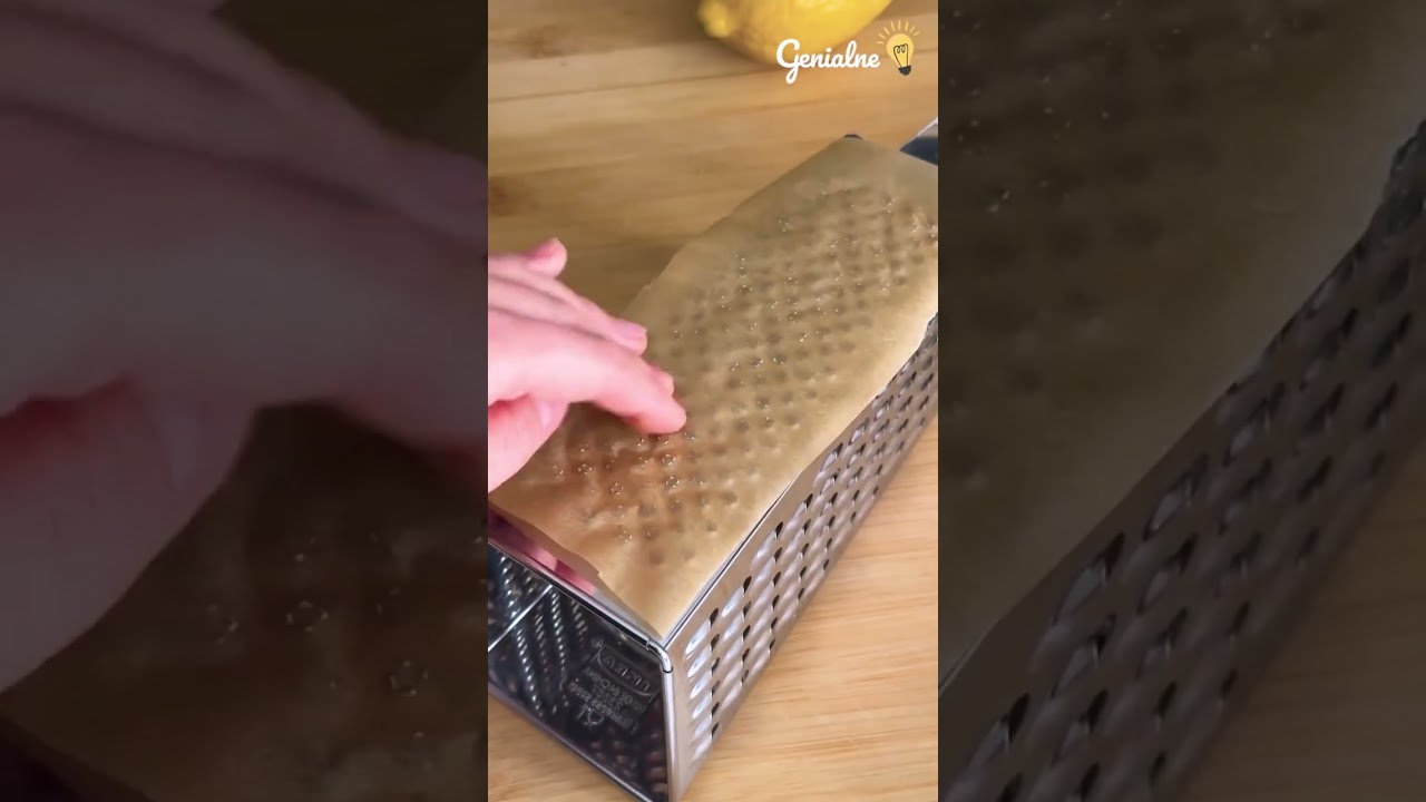 Nie lubicie myć tarki? Wypr&oacute;bujcie trik z papierem do pieczenia