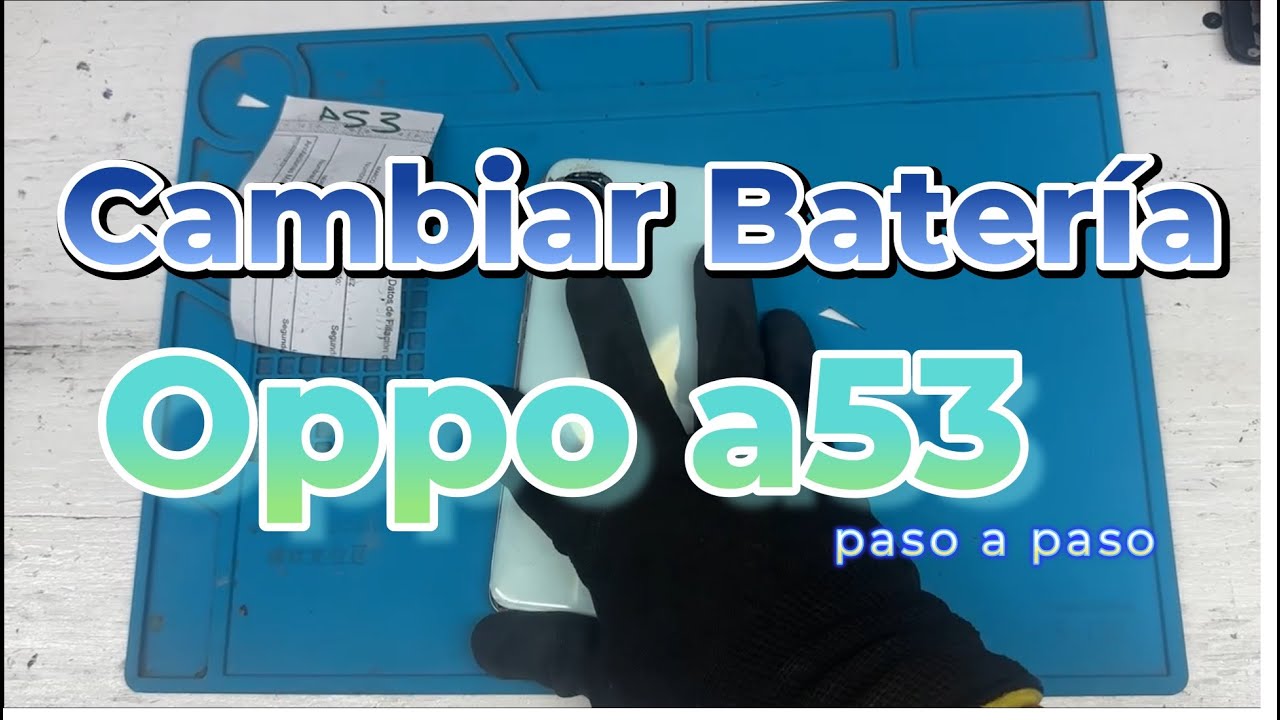 cambiar batería oppo a53 paso a paso calentar a 90 grados por 2 minutos batería inflada PRECAUCIÓN!!