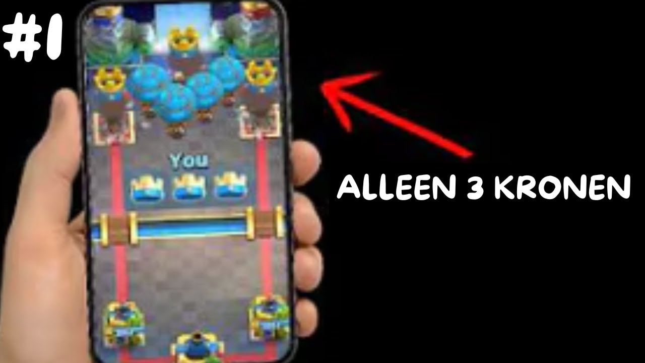 KAN IK WINNEN DOOR ALLEEN MAAR TE 3 KRONEN IN CLASH ROYALE? #1