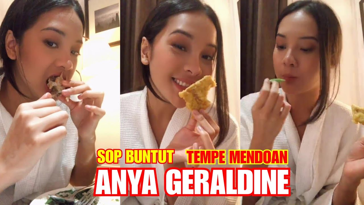 NIKMATNYA!!! ANYA GERALDINE live MAKAN SOP BUNTUT SAMA MEDOAN PAKAI CABAI RAWIT
