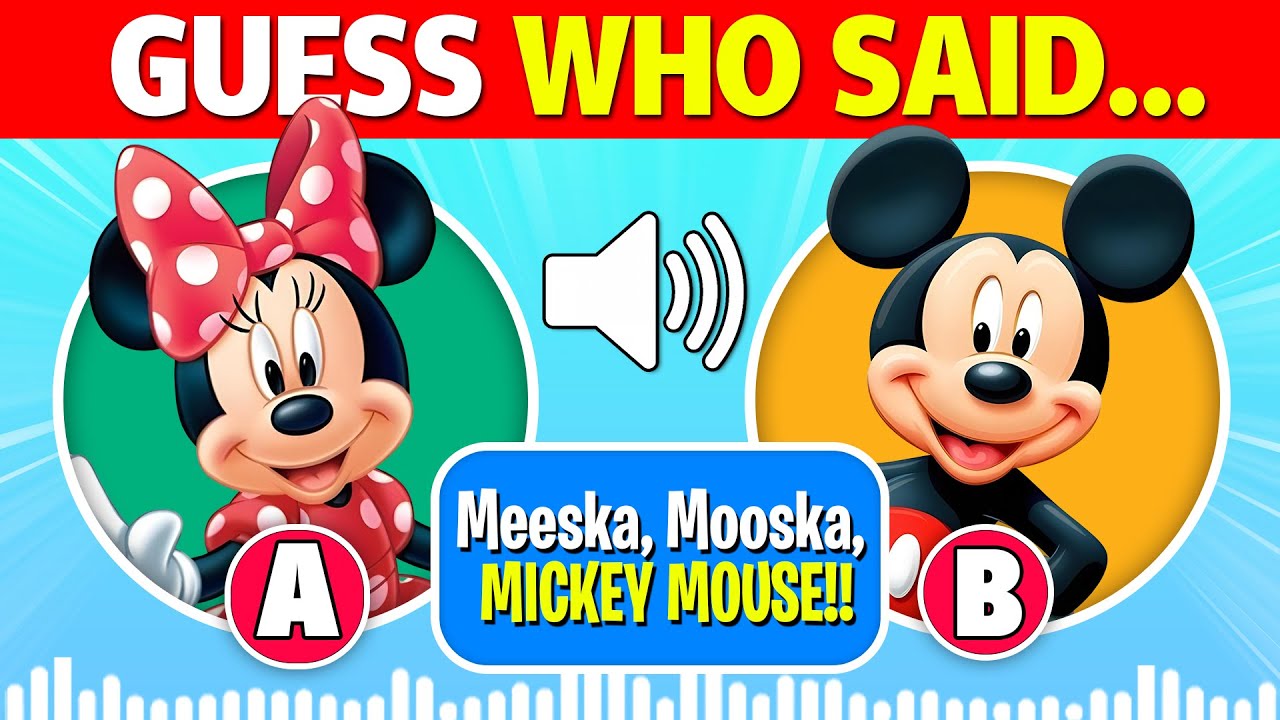🔊👀 Can You Guess Who Said It + Squint Challenge & Favorites! | Mickey Mouse Clubhouse | Minnie Mouse