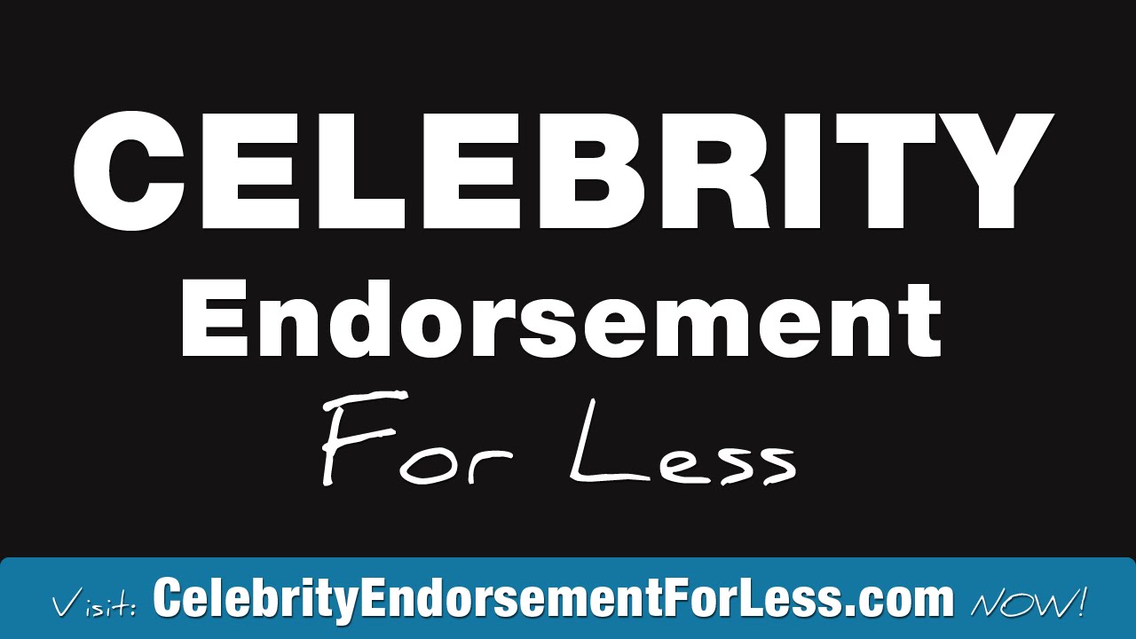 Product Endorsement, For Your Store, Product or Event Product Endorsement