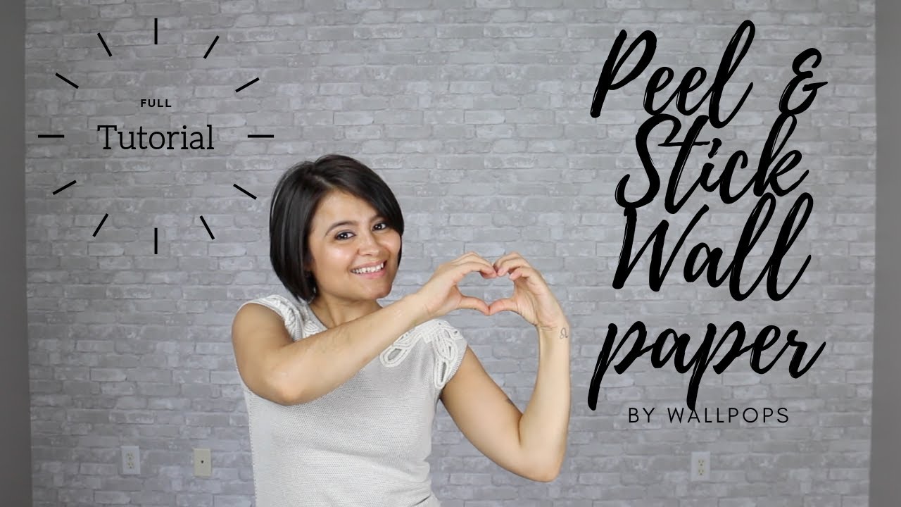 How to Install Peel and Stick Wallpaper