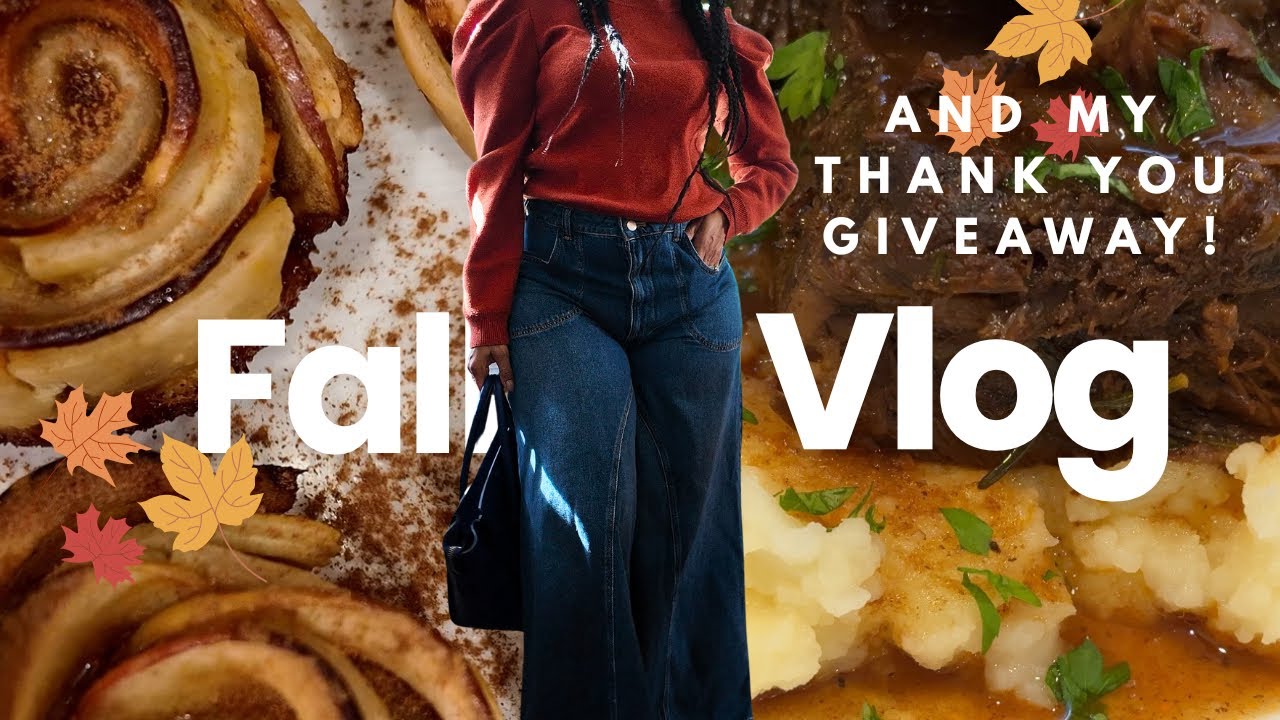 Fall Vlog | Comfort Cooking, Fall Baking + Fall Outfit & 1K Giveaway!