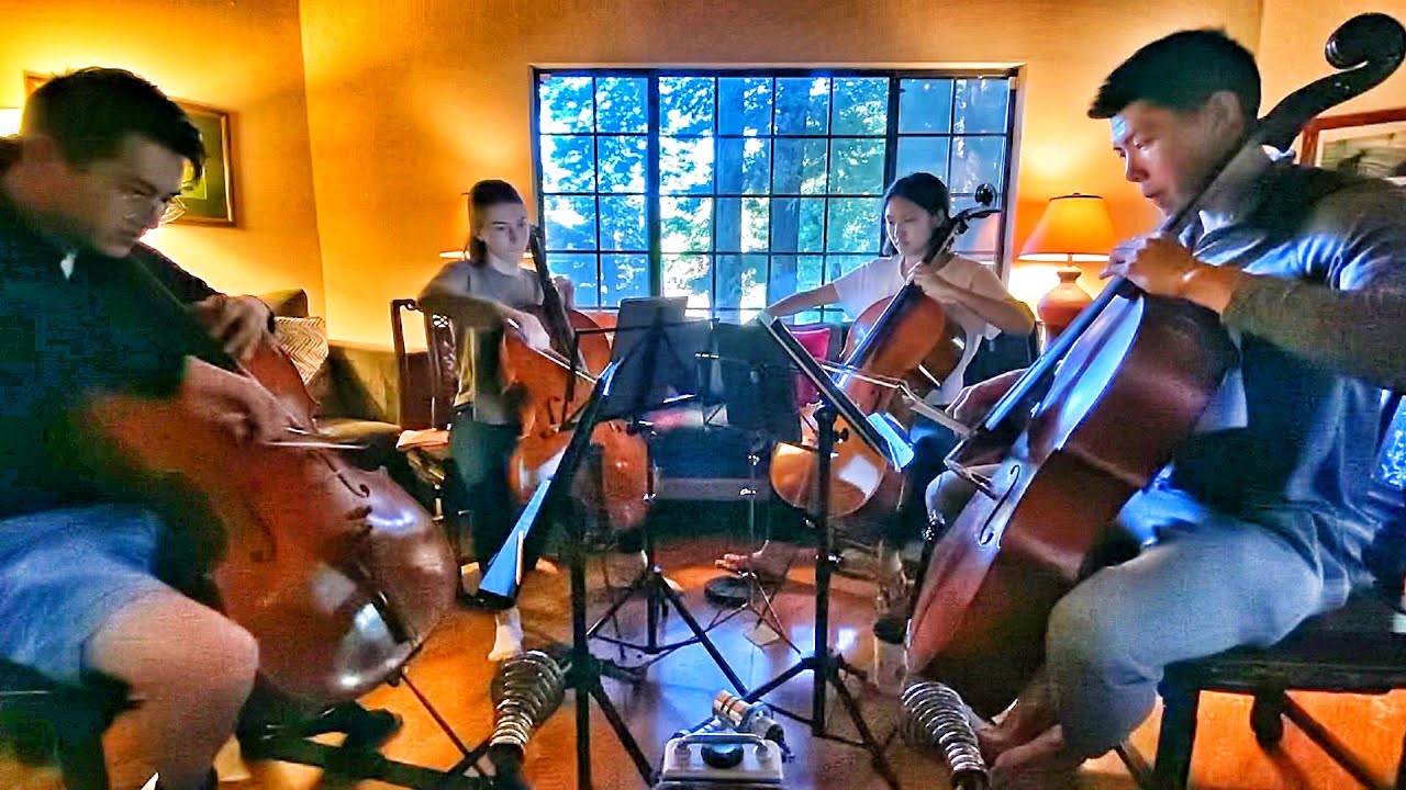Africa by Toto for Cello Quartet | Live w/ Nathan Chan, Maddie Tucker, Christine Lee and Justin Zhao