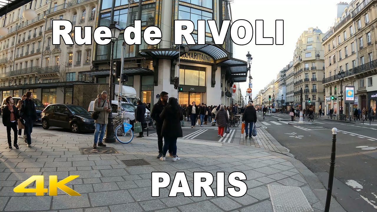 🇫🇷   PARIS Winter Walk | Rue de RIVOLI | PARIS | 4K