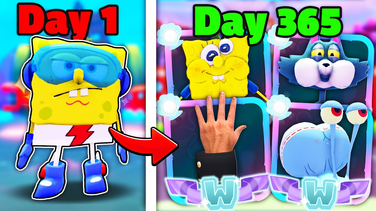 1 YEAR of Grinding In SpongeBob Tower Defense..