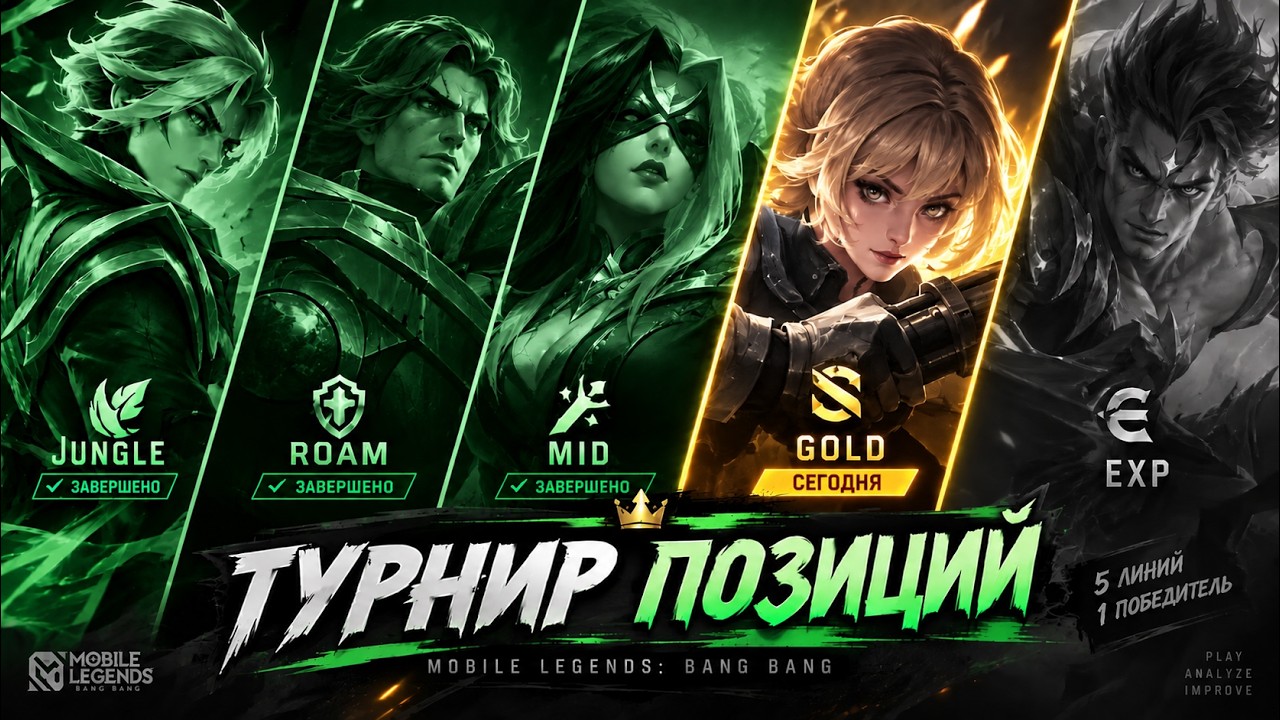 ЛИНИЯ ЗОЛОТА | ТУРНИР ПОЗИЦИЙ! ПЕРВЫЙ ЭТАП MOBILE LEGENDS ЧИЛСТРИМ