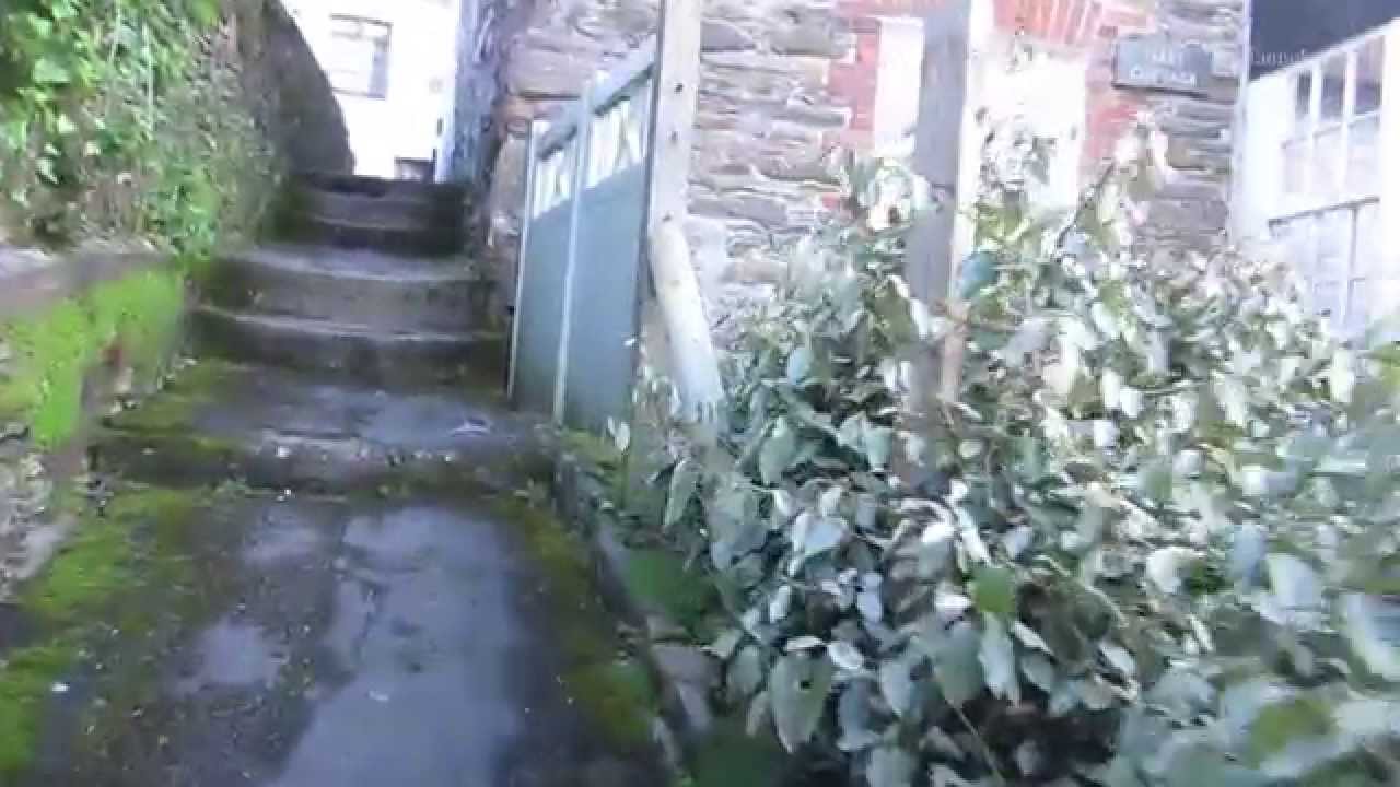 Walk around the narrow allys in Polruan by Fowey Cornwall