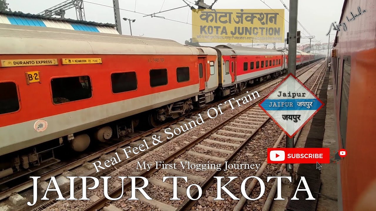 JAIPUR To KOTA Train Journey || My First Vlog || Don't Miss The End