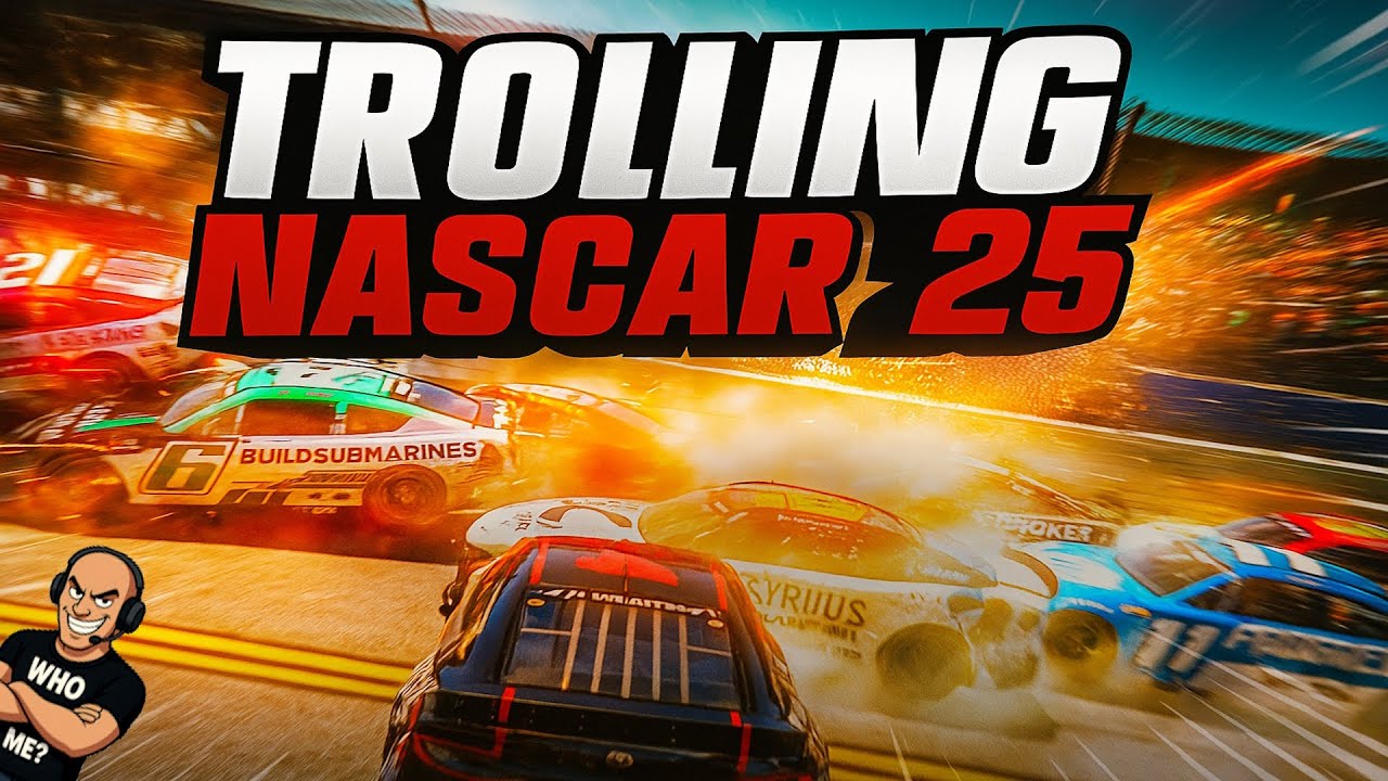 Троллинг гонщиков Nascar 25: аварии, ярость и уморительный голосовой чат 😂