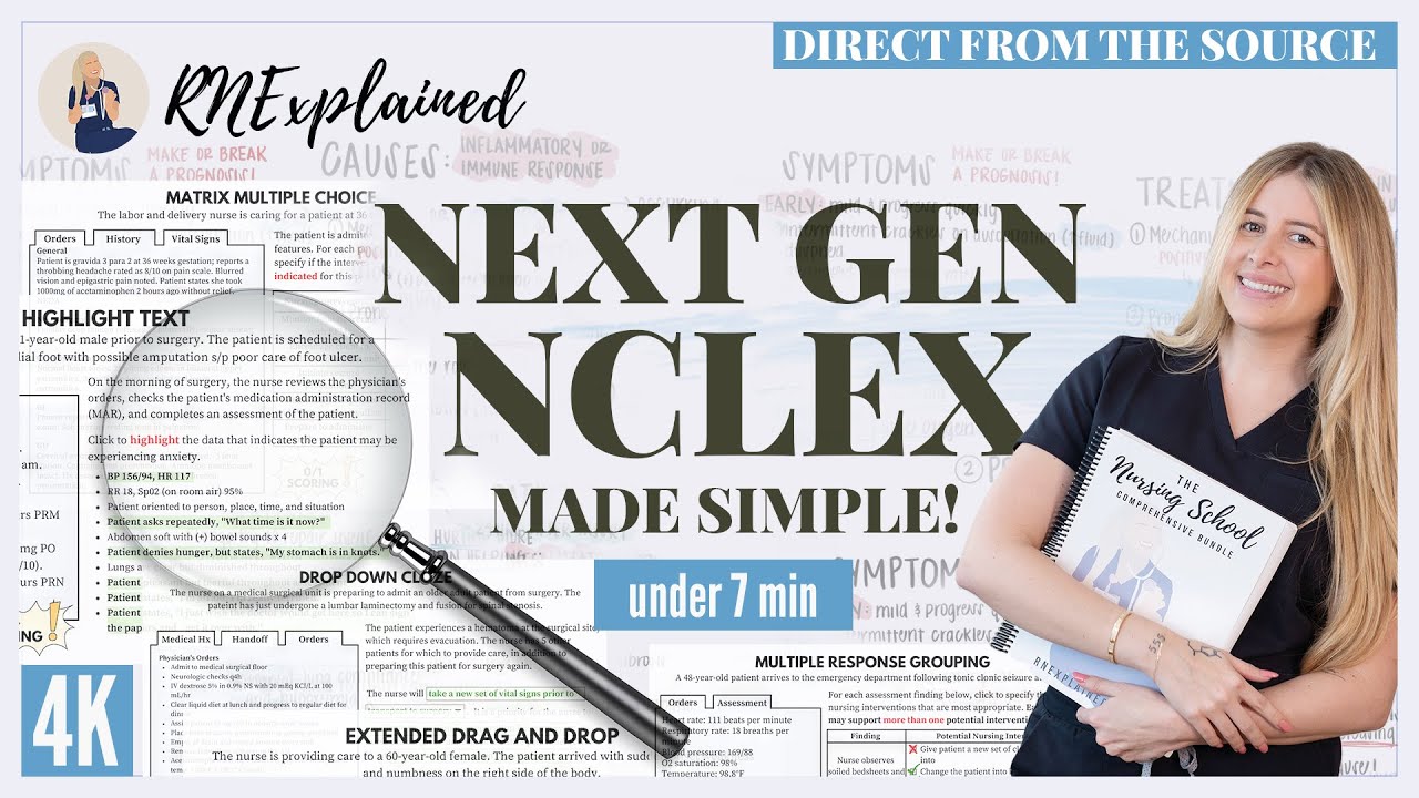ИЗМЕНЕНИЯ NCLEX следующего поколения, о которых вы ОБЯЗАТЕЛЬНО должны знать | Одобренный обзор NC...