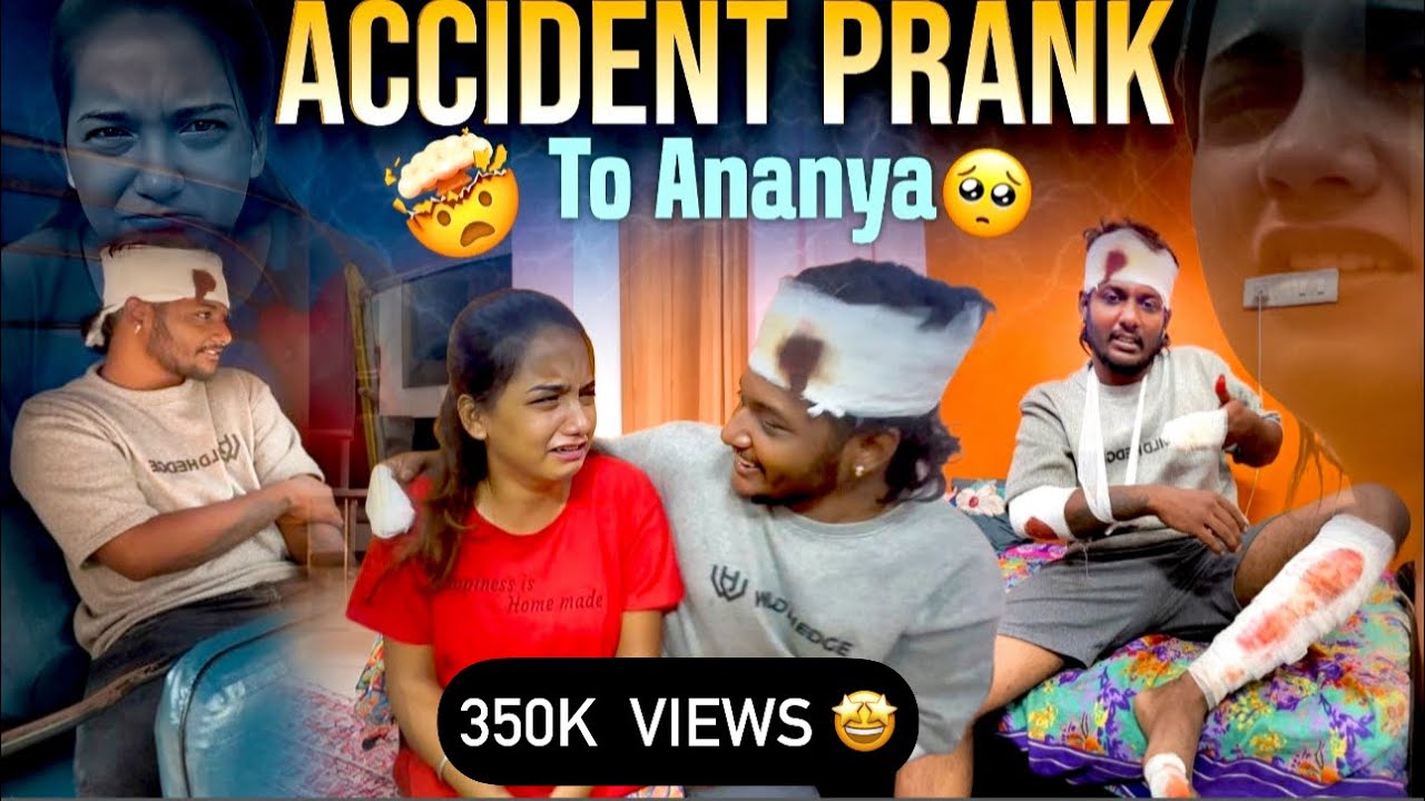 Accident prank to Ananya 😂|| Kannada ||@Chanduananya || full crying 😢