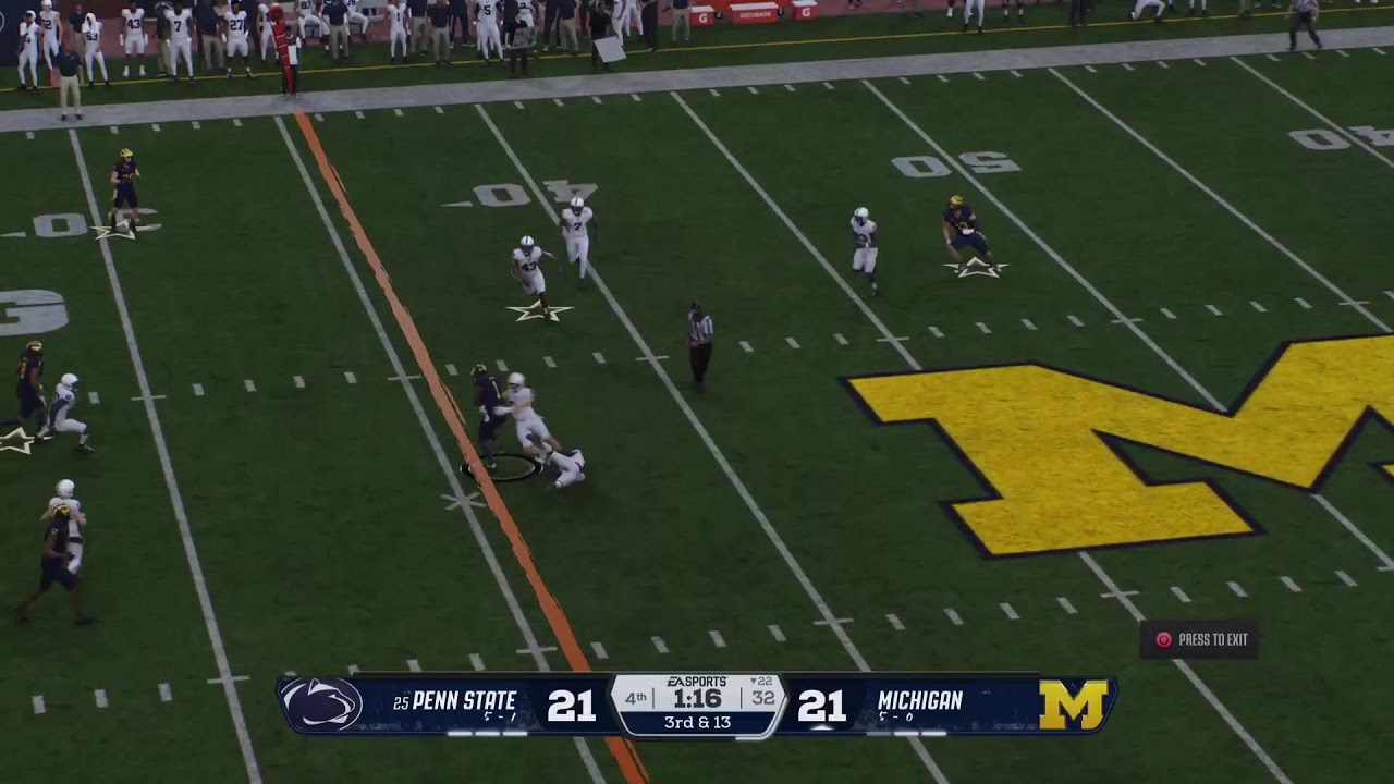 CFB26 AUSSIE SIM League #25 Penn State Nittany Lions at Michigan Wolverines