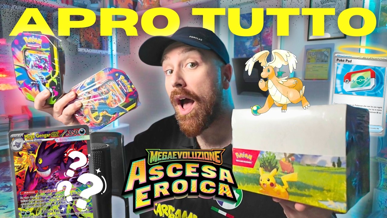 APRO UN BOX DI MINI TIN + LE TIN DEI MEGA CHARIZARD! #pokemon #ascesaeroica