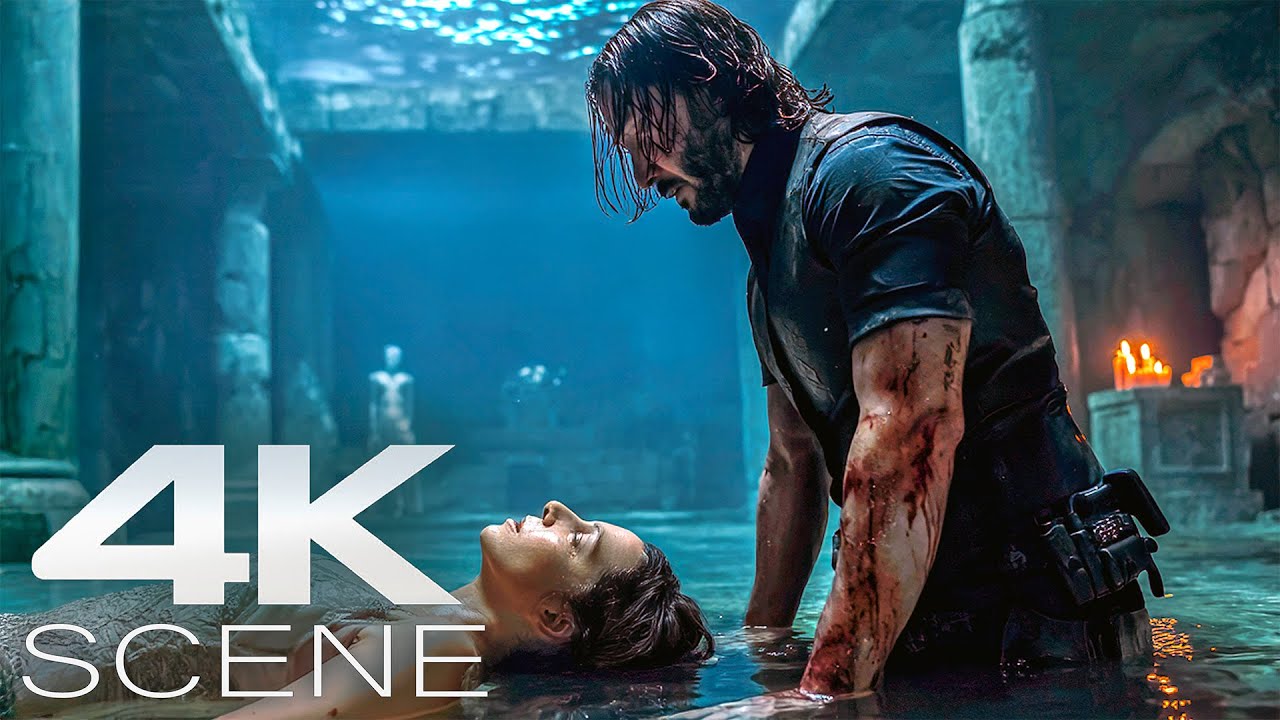 John Wick Manhandles Ballerina (2025) Fight Scene - BALLERINA Movie Clip | 4K Blu-ray