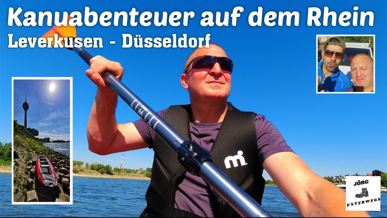 Kanuabenteuer auf dem Rhein | Leverkusen - Düsseldorf  | Gumotex Palava | Jörg unterwegs