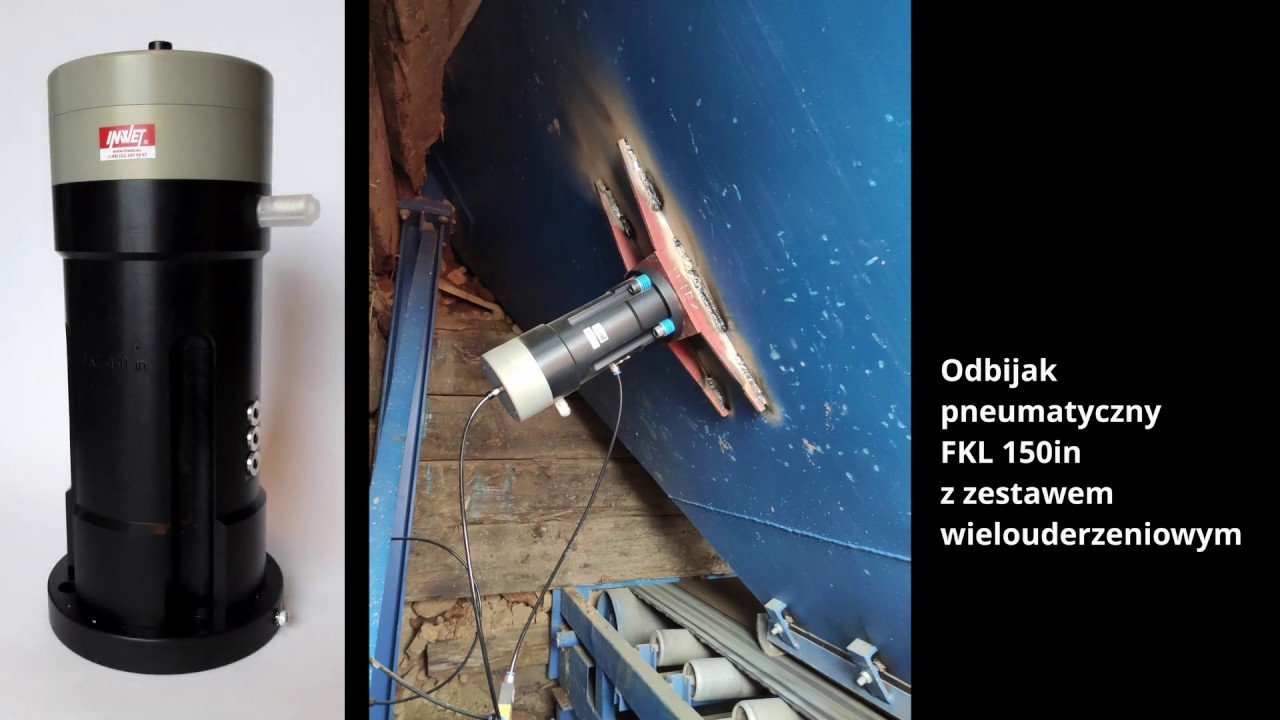 Działanie odbijaka pneumatycznego FKL 150in / FINDEVA FKL 150in knocker on a hopper