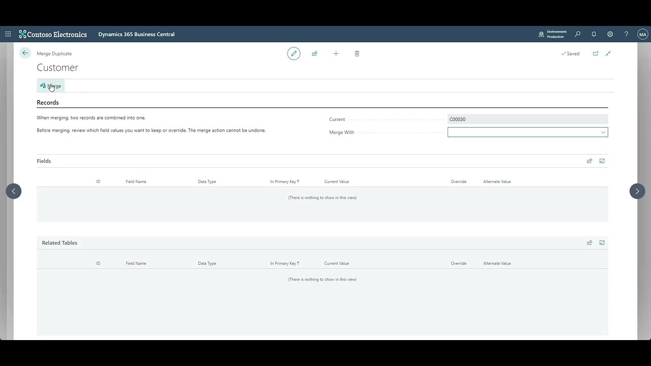 Merge Customers, Vendors & Contacts in Business Central