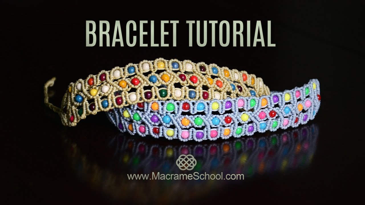 Celtic Inspired Beaded Macramé Bracelet Tutorial