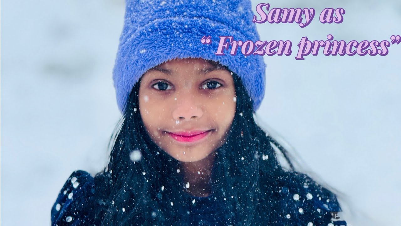 Samy as “ frozen princess”👸 #dance #kidssongs 