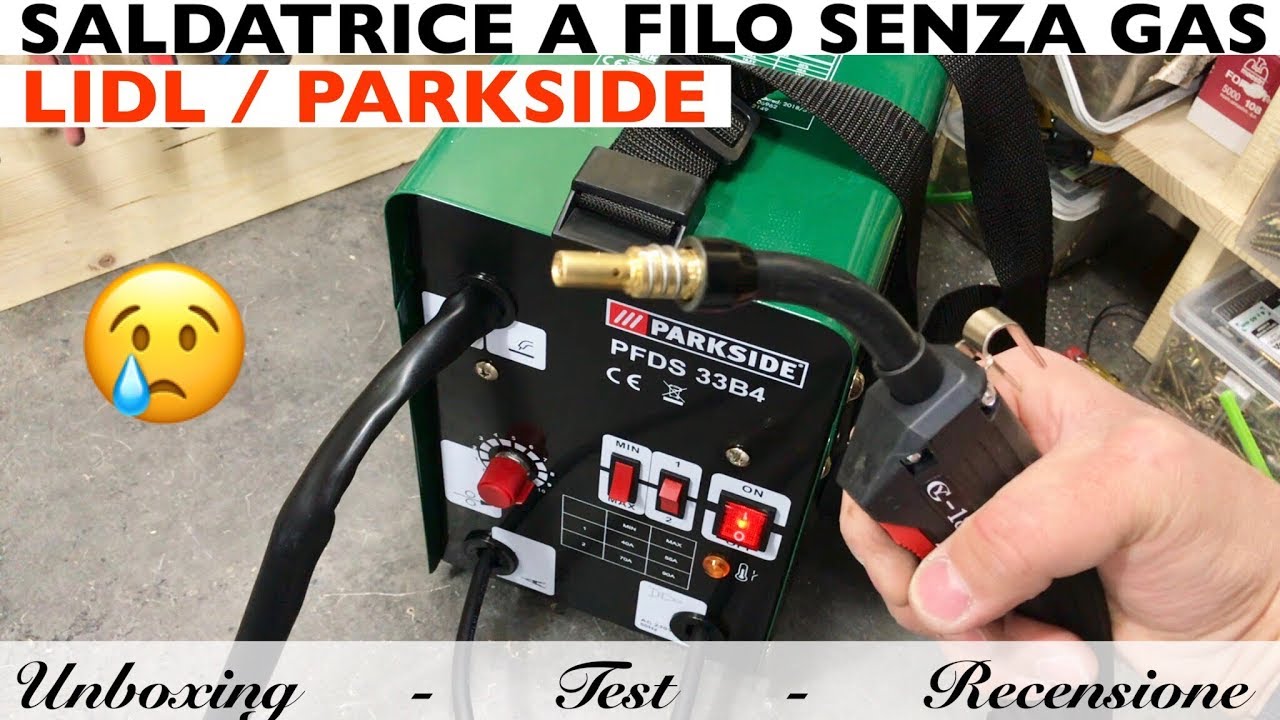 Saldatrice a filo LIDL PARKSIDE. Recensione PFDS 33 B4. Migliore ma difettosa. Torcia guasta. 2019