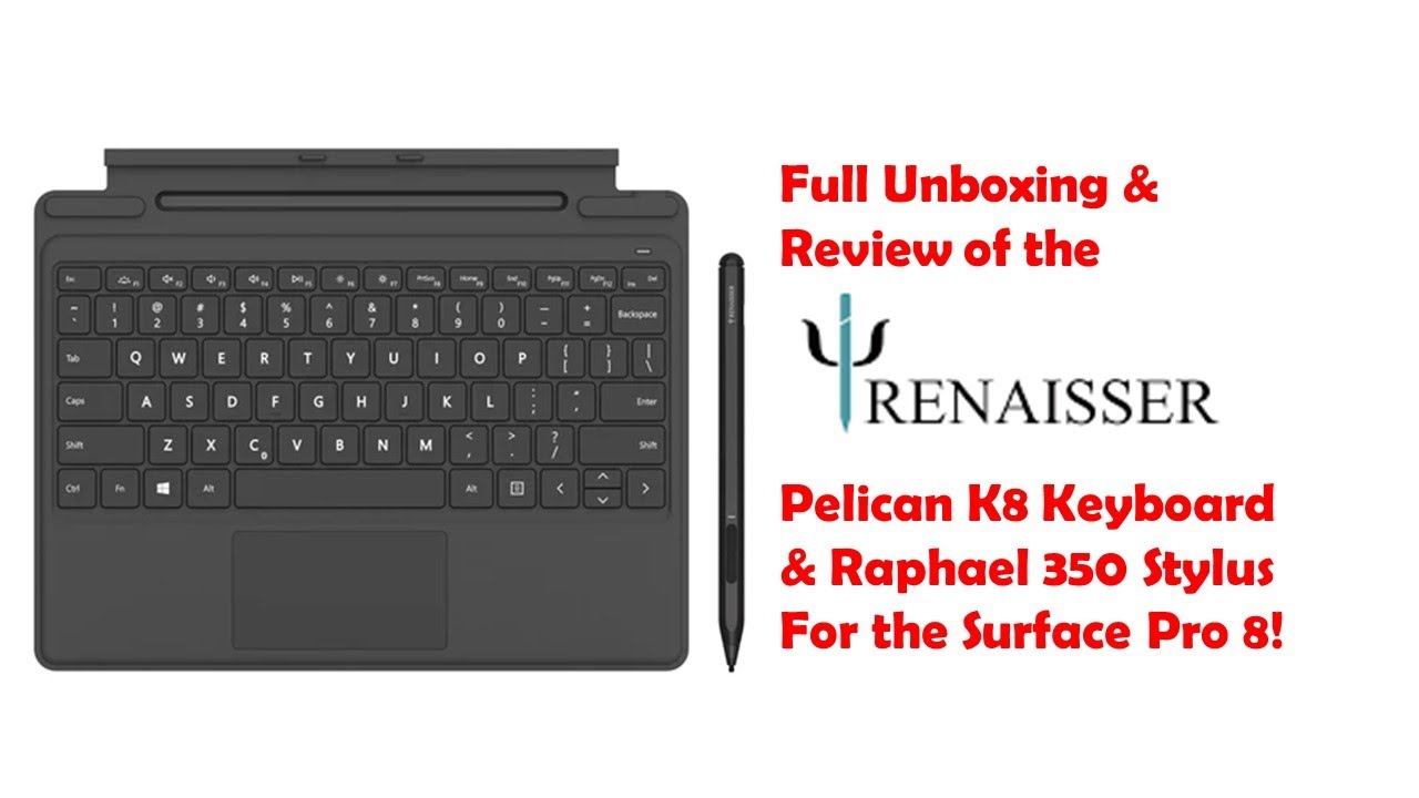 FULL Unboxing and Review of the Renaisser K8 Surface Pro 8 Keyboard and Stylus!