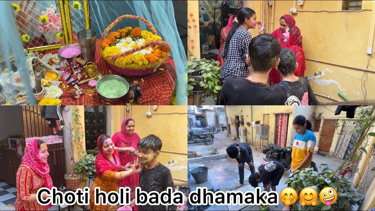 humko b nhi choda bachon ne😂#holi special vlog#geetamehlawat 