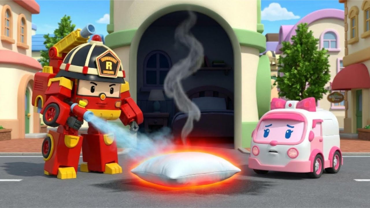 Phone Charging on the Pillow │ Charging Safety & Fire Prevention 📱🔥 │ Robocar Poli │ Kids Cartoons