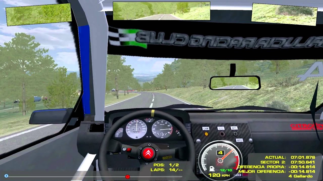 Probando Pacenotes en rFactor en La Mussara - Citroen ZX 16v A7