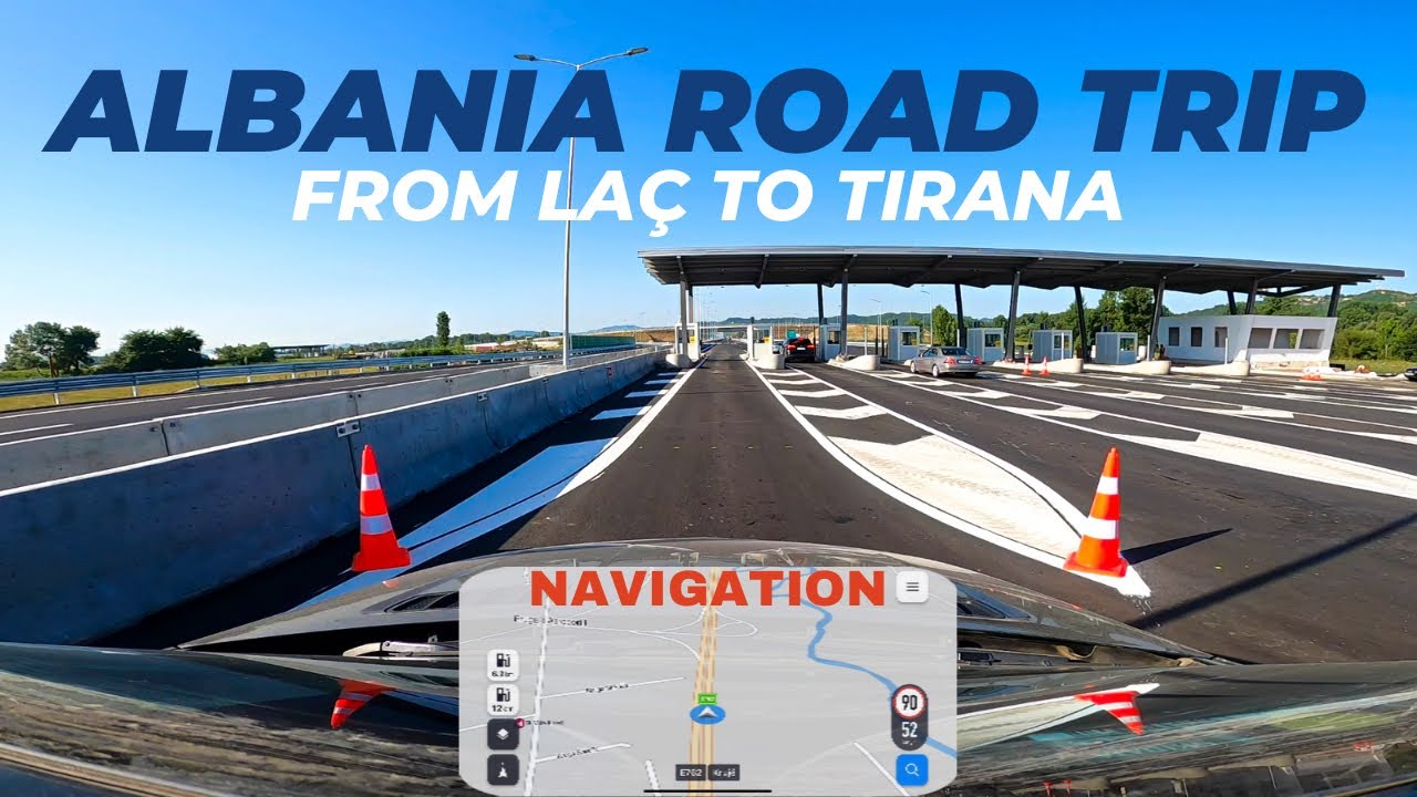 Car Driving | From Laç to Tirana - 🇦🇱 Albania @MTravelVlog