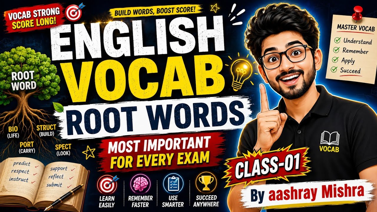 English vocab Root words class - 1 | english vocab root words