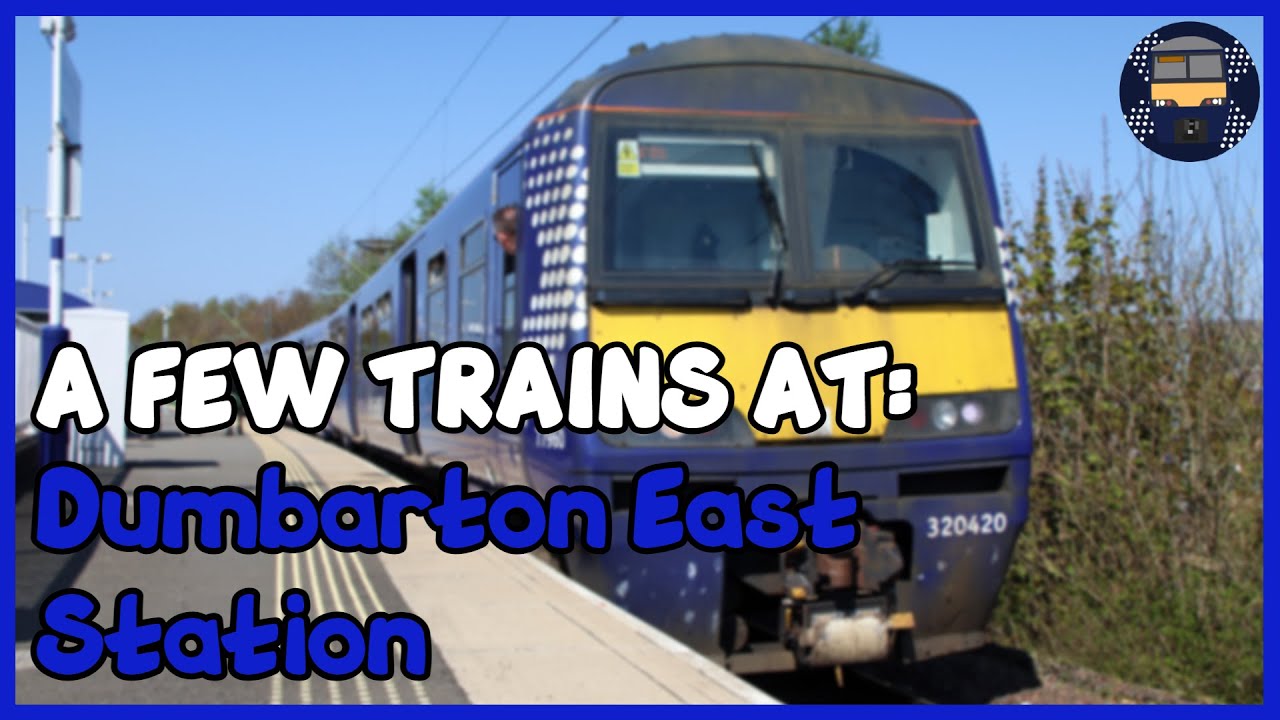 A few trains at Dumbarton East Station (24/04/21)