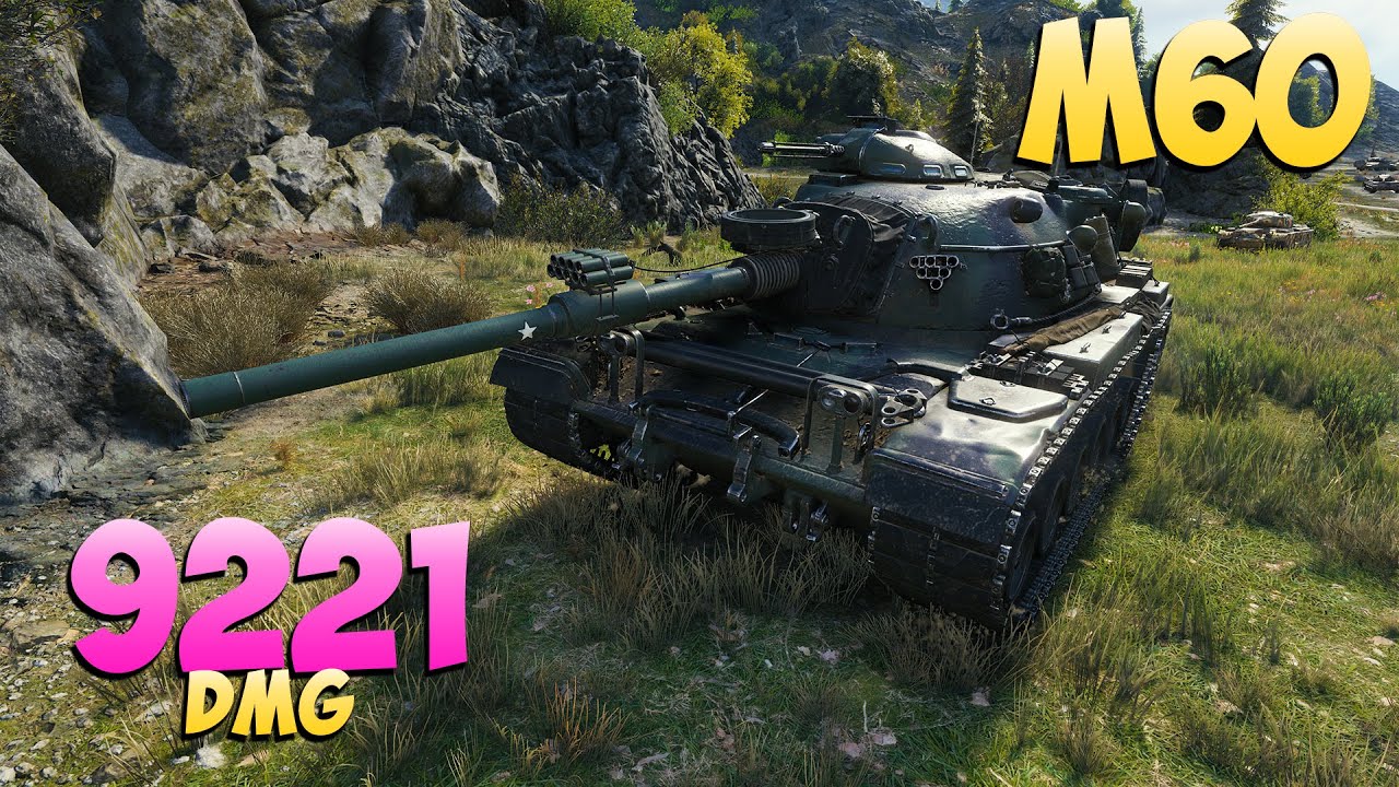 M60 - 4 Фрагов 9.2K Урона - Физический! - Мир Танков